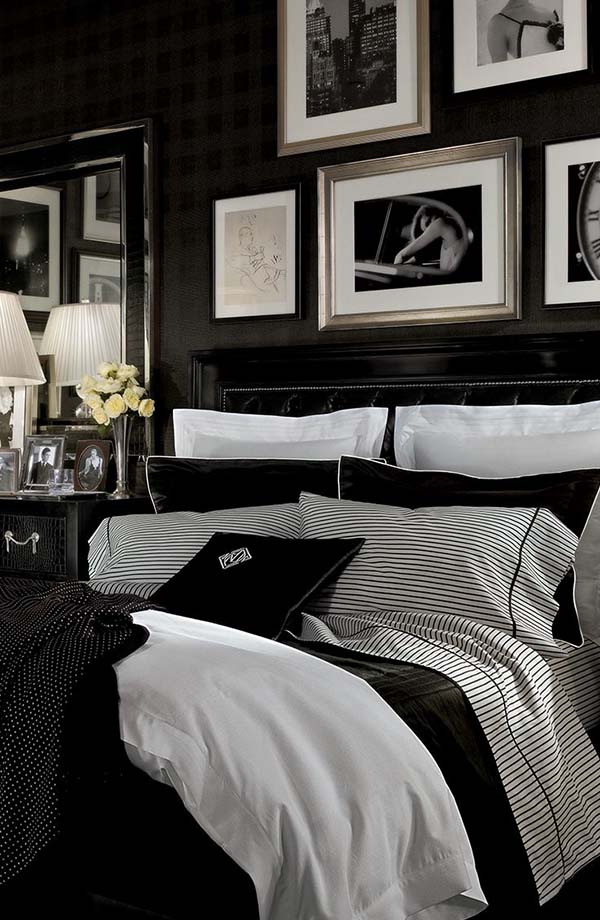 white and black room furnitures