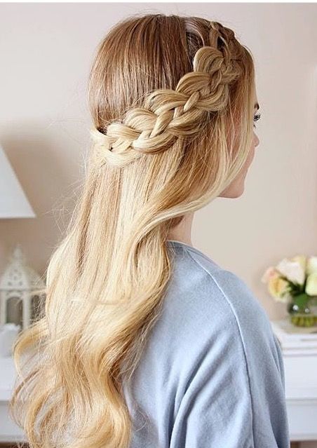 Headband Braid for blonde hair