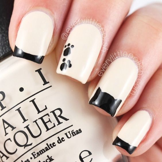 Simple Cat inspired Nails