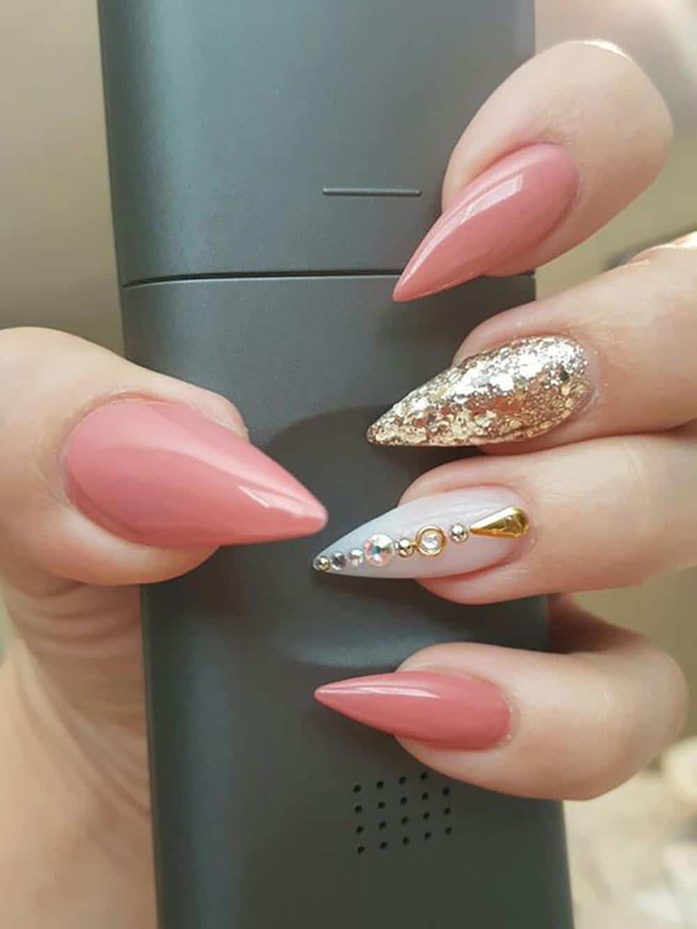Pretty sharp stiletto nails
