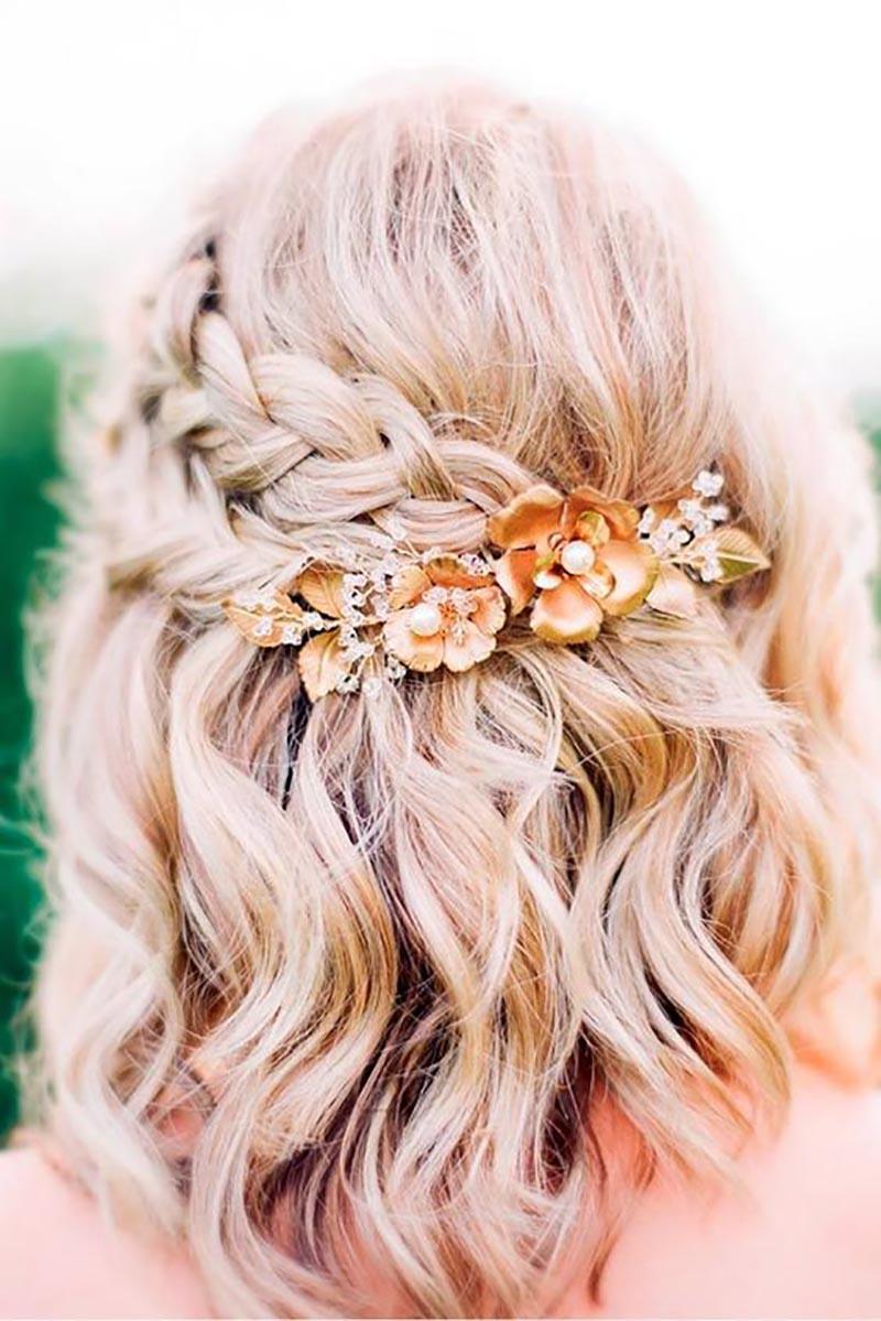 waterfall braid on short hair