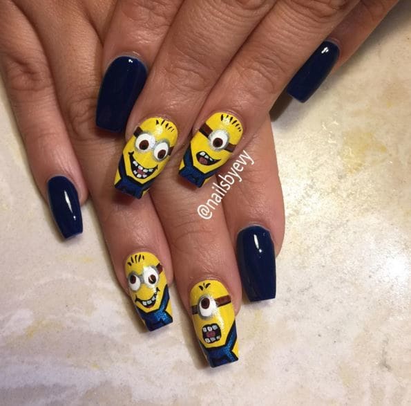 Minion nail design