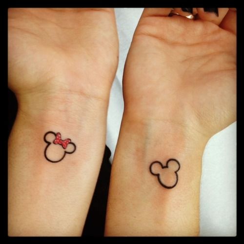 cute cartoon tattoos ideas for couples