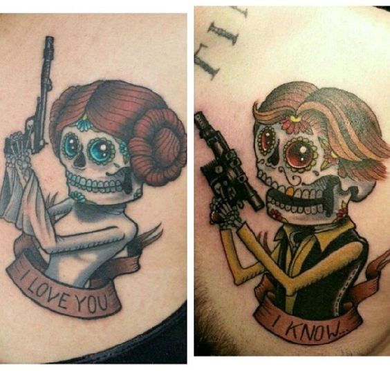 Skeleton Couple Tattoo