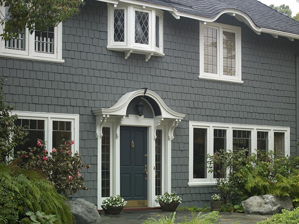 dark grey house
