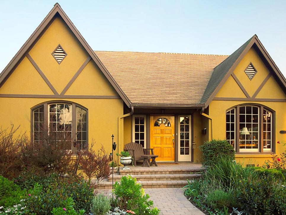 Mustard house paint