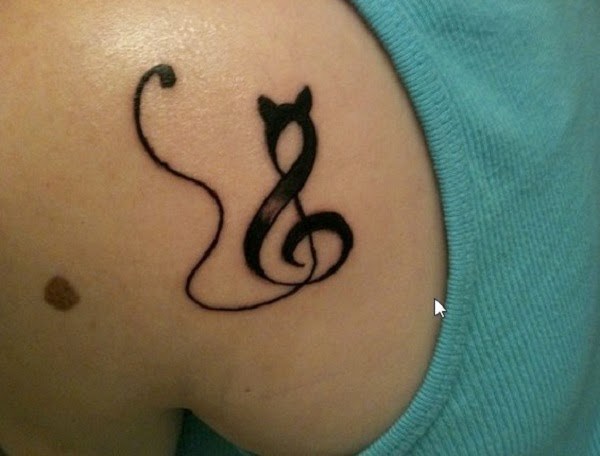 minimalist cat tattoos