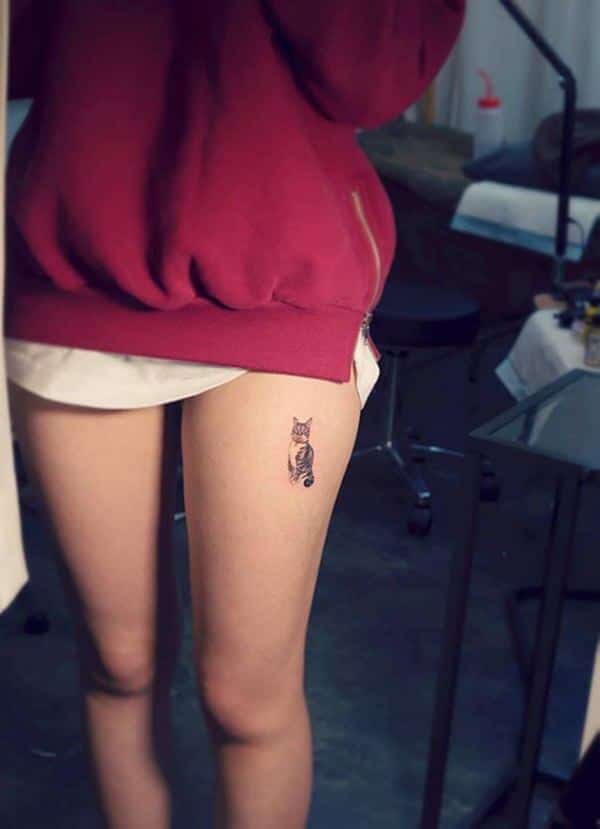 tabby cat tattoo