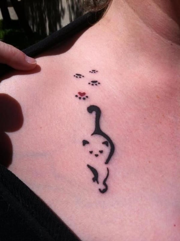 Cat Paw Prints  tattoo