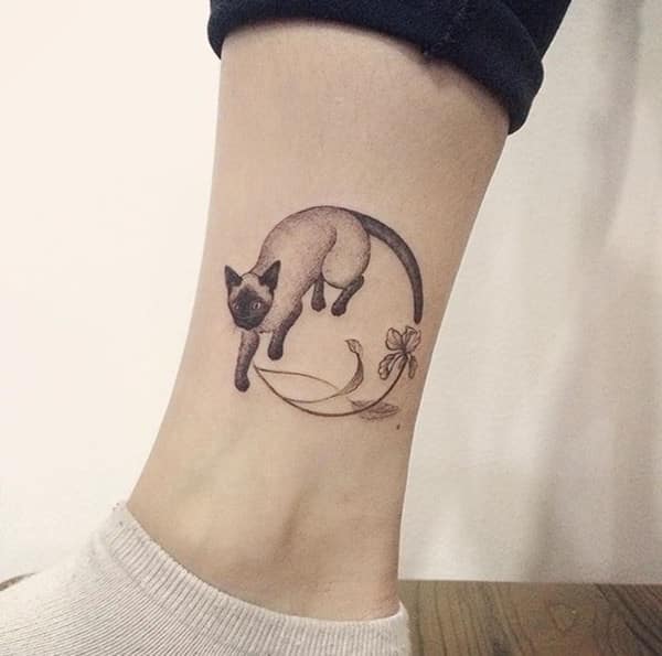 Jumping Cat Tattoo