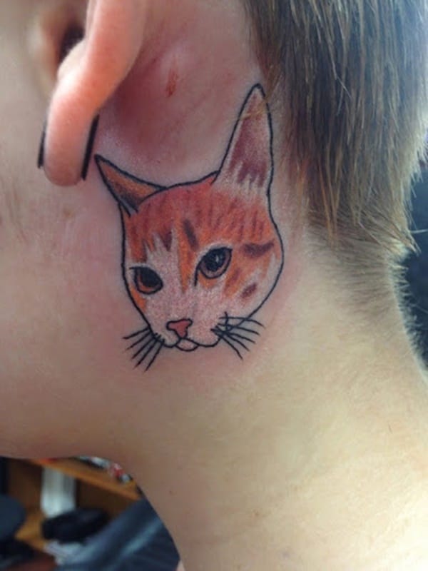 Orange Tabby Cat Tattoo