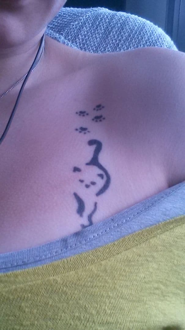 Walking Cat Tattoos