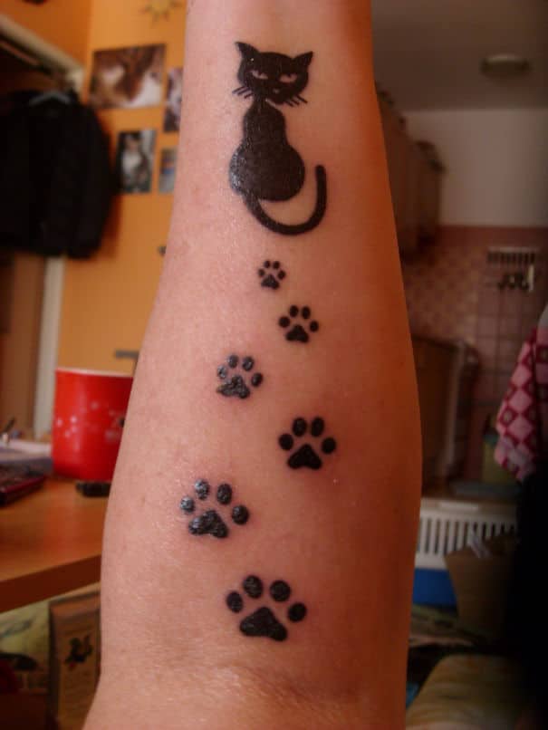 black cat tattoo ideas