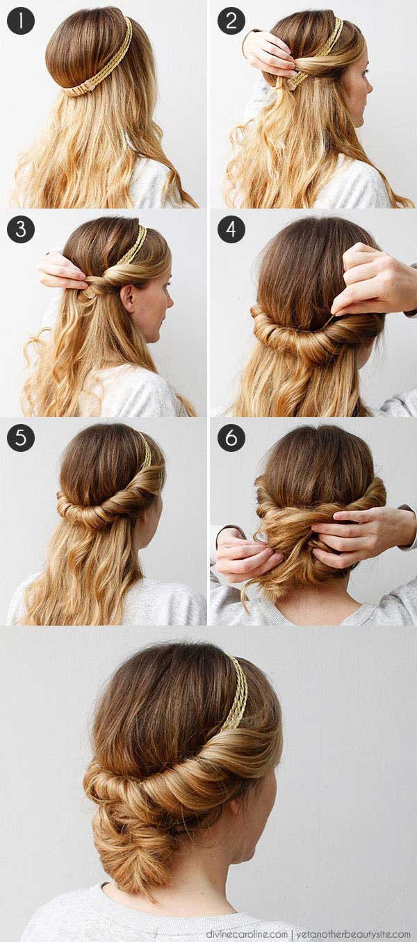 Low Messy Bun For Long Hair