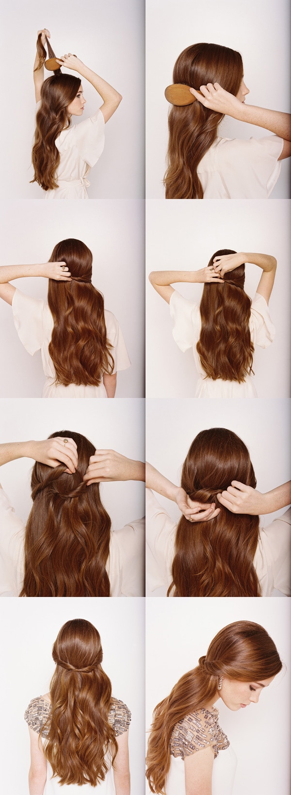 Half Up and Half Down for Long Hair
