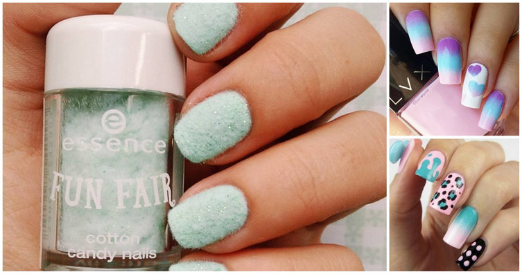 Cotton Candy nails
