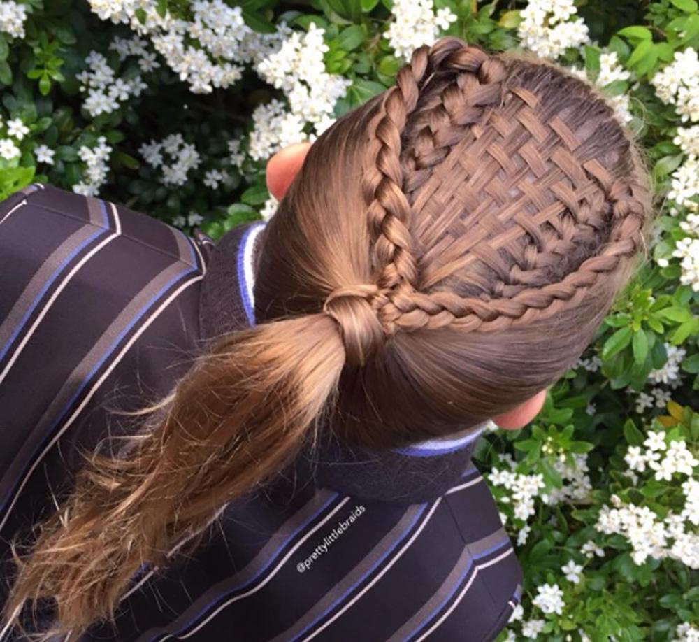 simple braid hairstyles with weave
