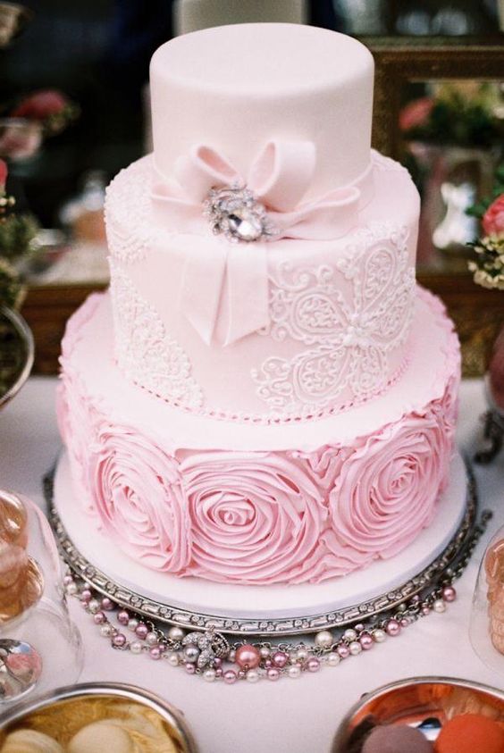 tripple pink Cake