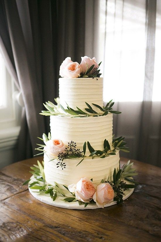Foliage Cake bridal cake