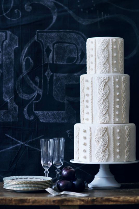Knitted Wedding Cakes