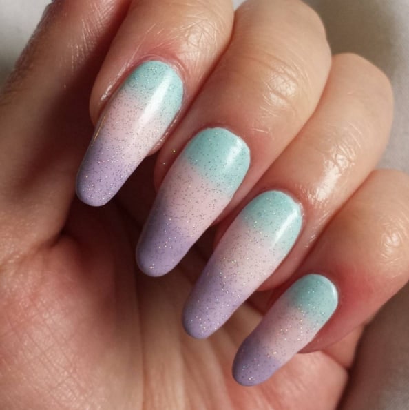 Glitter Ombre nail