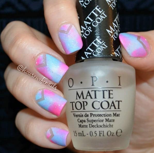 cotton candy Galaxy Nail Design