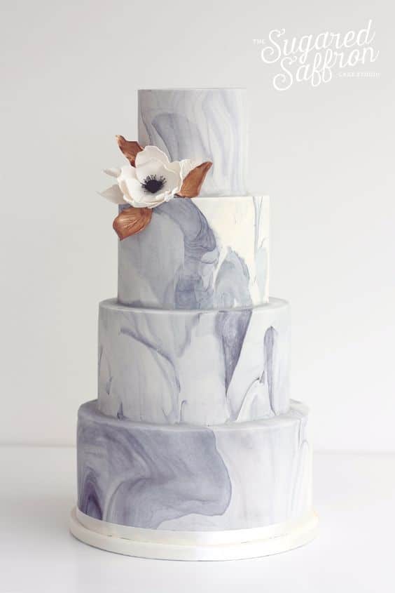 Marbled Wedding Cakes style