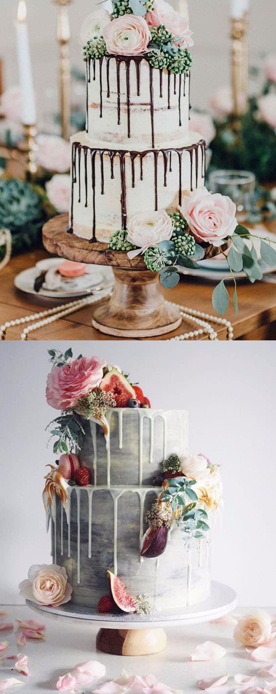 Top Wedding cakes elegant two tier wedding cake