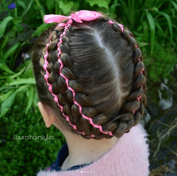 Little Girl Maid Braid