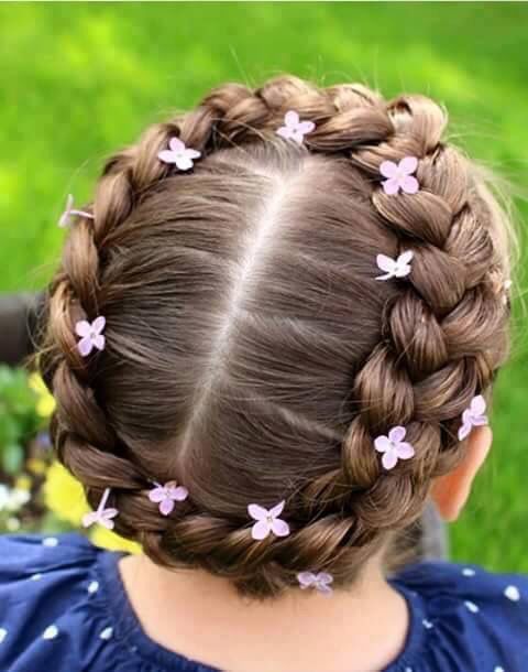 Little Girl Crown Braid