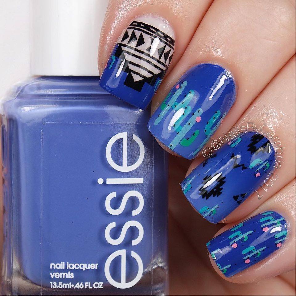 Blue Nail Art