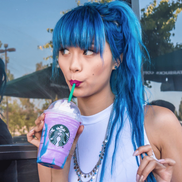 unicorn frappuccino hair color