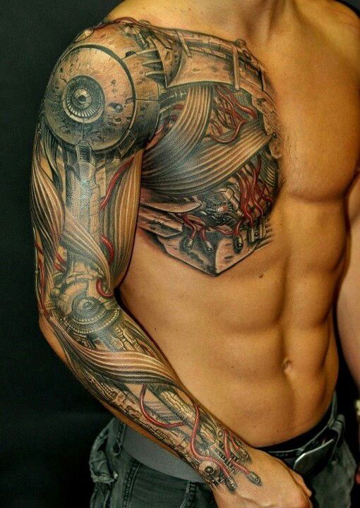 creative tattoo on arm