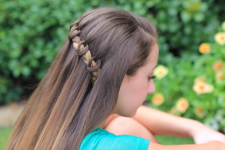 cute braided hairstyles Waterfall Twist