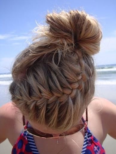 Gym Braid Combo Hairstyle