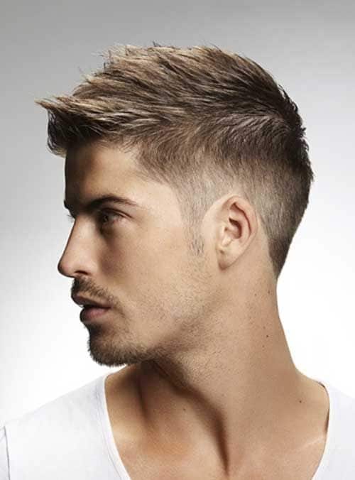 Medium Length Textured Haircut with Short Sides