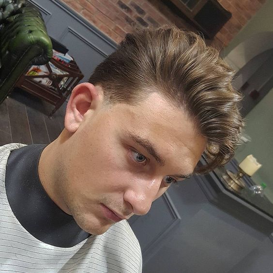Disconnected High Fade with Long Hair Blown Dry