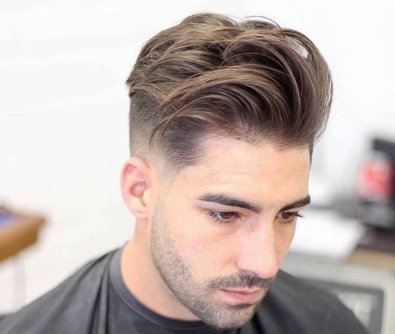Medium Length Pomp haircuts for men