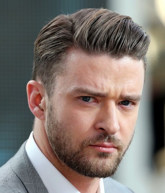 High Fade Loose Pompadour hair style male