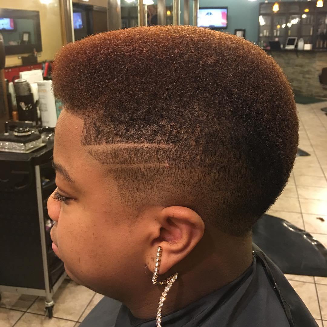 Tapered Flat top haircut