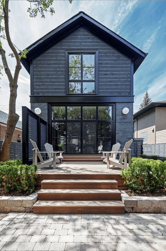 black color schemes for homes