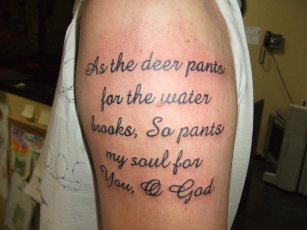 Christian Proverb Tattoo