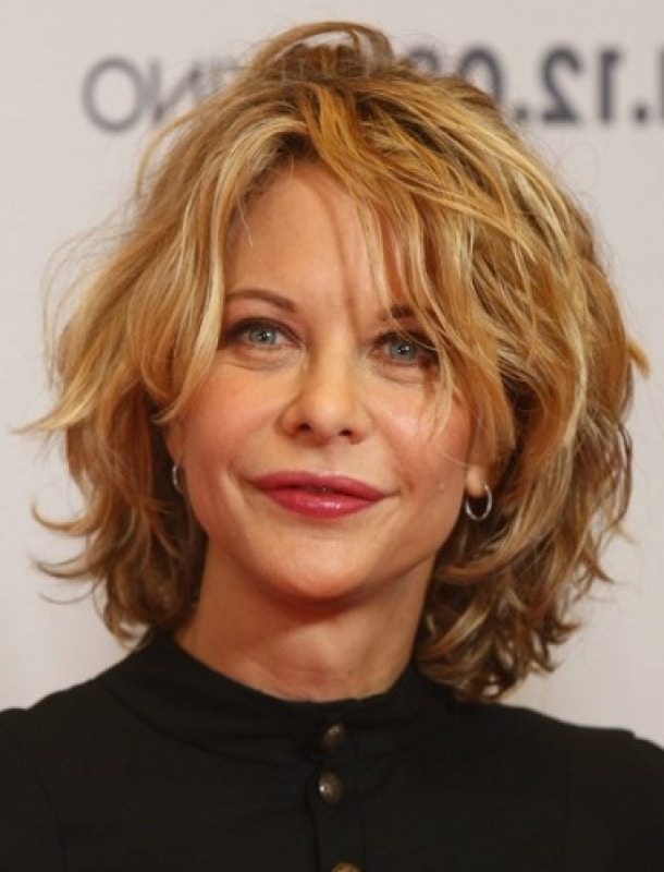 Gorgeous Messy Waves old women's hairstyles