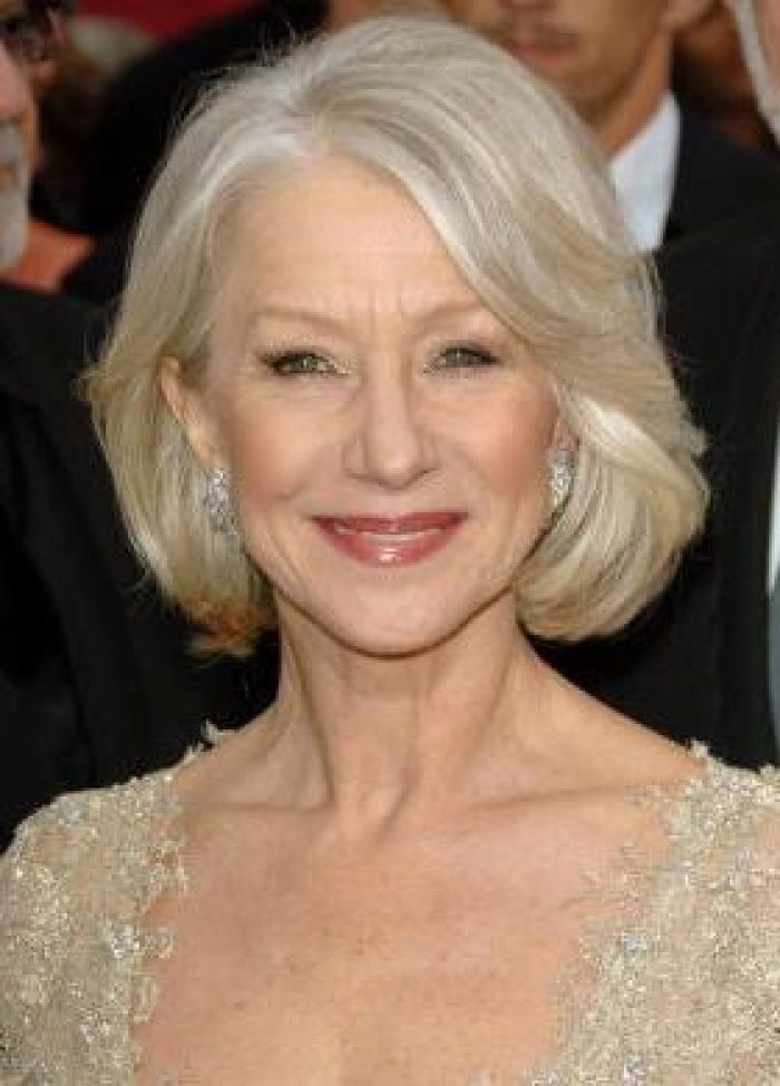 Chin Length Bob Haircut for older woman
