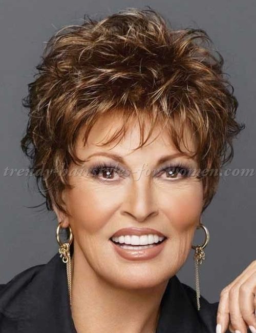 older woman Short Shag with Highlights haircut
