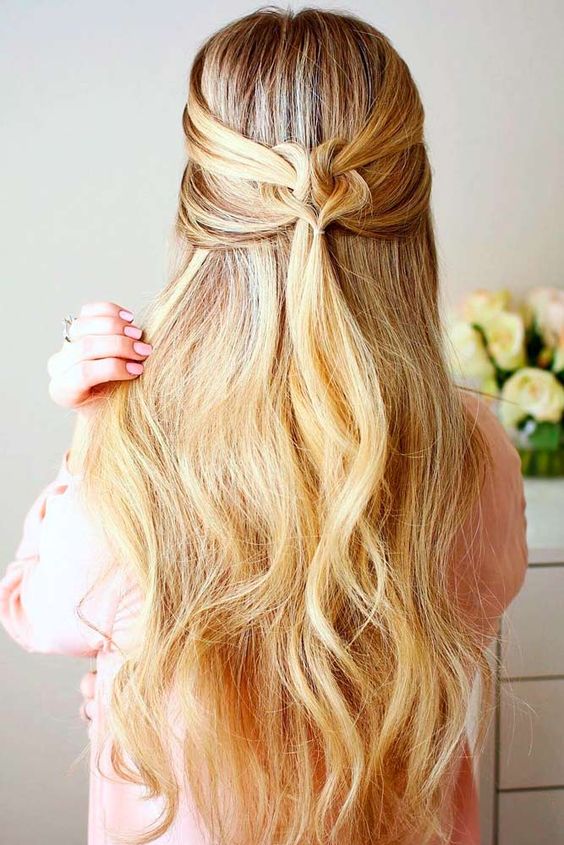 Heart braid for date night hairstyle