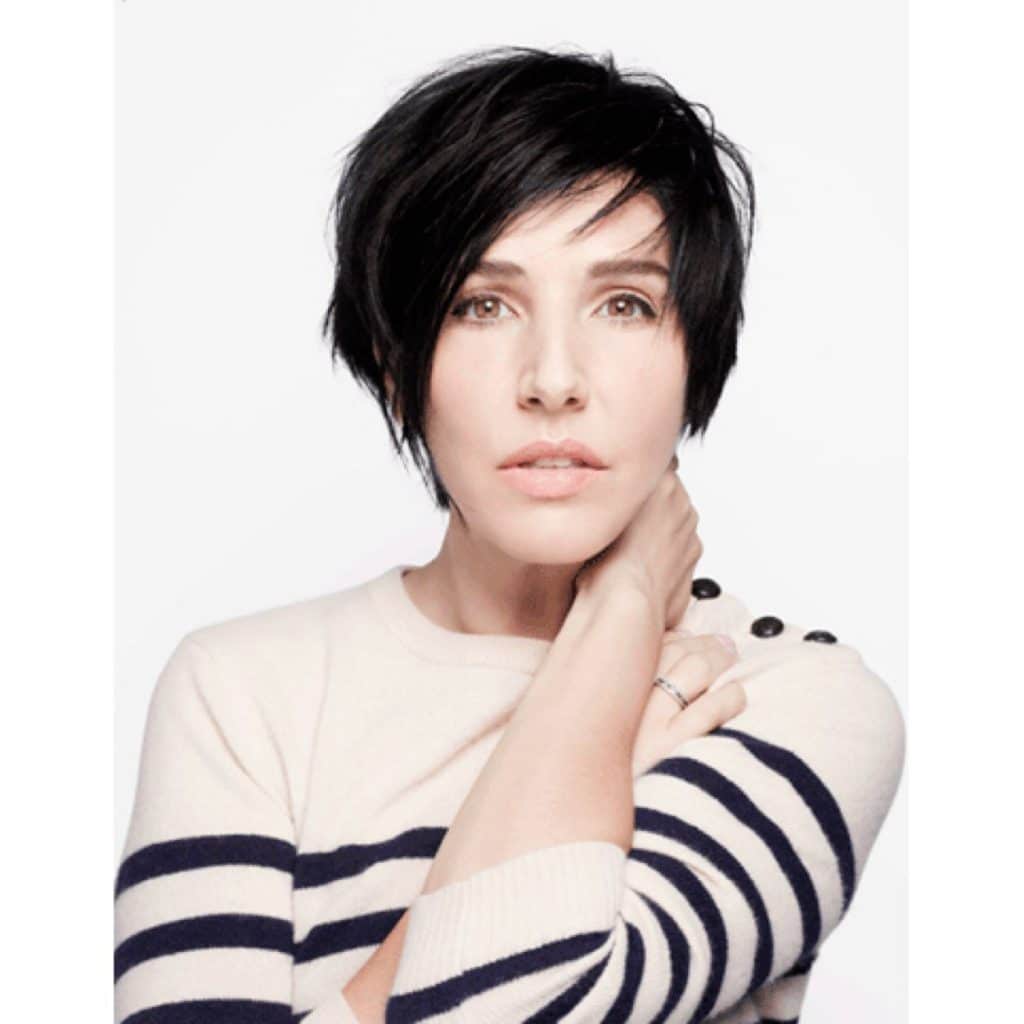 Sharleen Spitari's Short Haircut with side swept bang