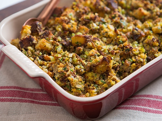 Oysters and Sausage Stuffing
