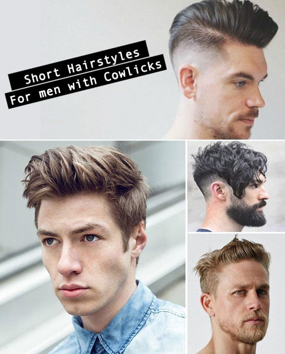 Short Hairstyles For Men With Cowlicks