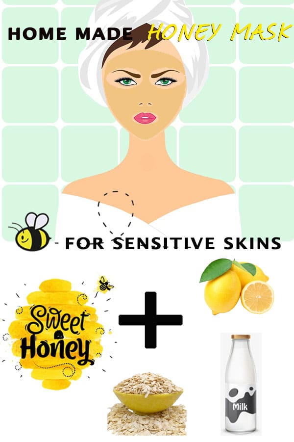 Facial honey Masks For Sensitive Skins